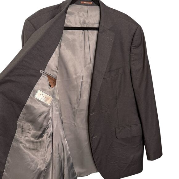 Peter Millar Size 46R Wool Sports Coat Blazer Jacket Gray‎ Classic Professional - Picture 5 of 11